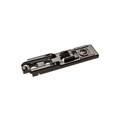 Петли мебельные Hettich (Германия) монтажная планка линейная, d3, с эксцентриком, черный обсидиан