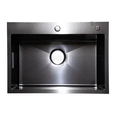 Мойки кухонные Avivacom мойка кухонная avivacom модель bd6545, нано черный декор