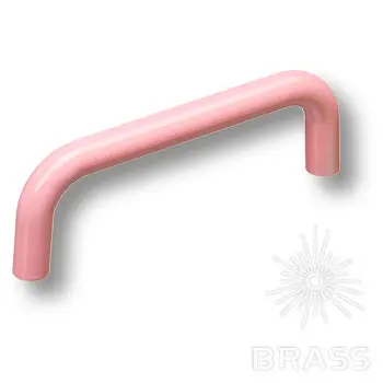 Ручки Brass Детские 627rs ручка мебельная детская, 96мм, цвет розовый глянцевый