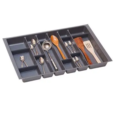 Кухонные органайзеры Hettich кухонный органайзер orgatray 590 для atira, гл. 470мм, шир. 707мм, в базу на 800мм, антрацит