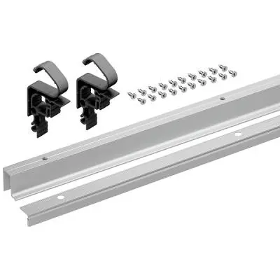 Система WingLine L комплект профилей wingline l, l2400 с перфорацией, алюминий серебро