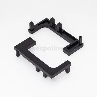GOLA Led для нижних баз комплект заглушек для kb96 l-обр. профиля, полые, черный браш