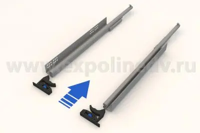 Комплекты направляющих Hettich скрытого монтажа комплект направляющих скрытого монтажа hettich quadro v6, 550мм, с доводчиком