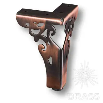 Опоры мебельные Brass kax-4626-0110-a07 опора мебельная резная h 110мм, античная медь