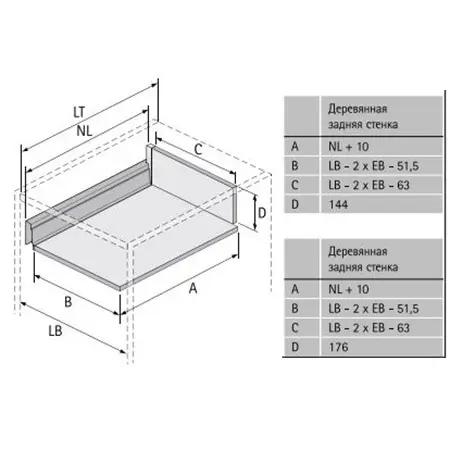 Комплекты ящиков InnoTech Atira комплект ящика innotech atira nl-470*144 мм, silent system, белый