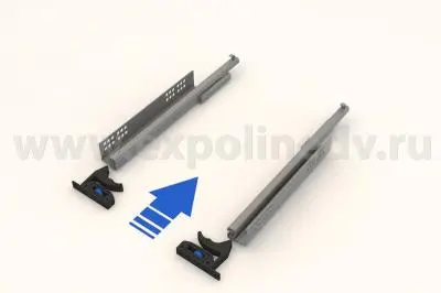 Комплекты направляющих Hettich скрытого монтажа комплект направляющих скрытого монтажа hettich quadro v6, 350мм, с доводчиком