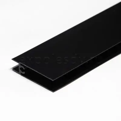 L-образный пгн профиль гориз. нижний 5800мм черный new
