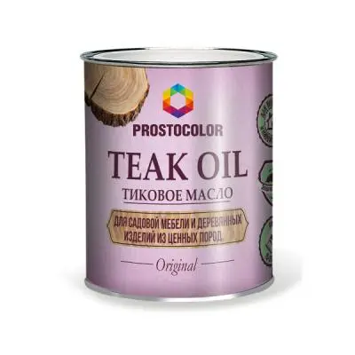 Масла для дерева Prostocolor масло тиковое для древесины prostocolor, цвет бесцветный, 0,75л