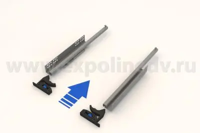 Комплекты направляющих Hettich скрытого монтажа комплект направляющих скрытого монтажа hettich quadro 25, 350мм, silent system, частичного выдвижения
