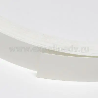 Кромка ПВХ / ABS кромка, белый гладкий 1010f 0,8, 19мм