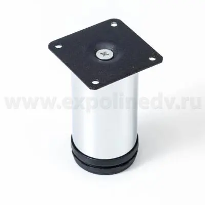 Опоры кухонные опора регулируемая h 80 мм, хром