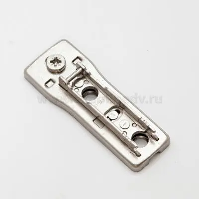 Петли мебельные DTC монтажная планка dtc pivot-star, h=2мм, линейная 3d