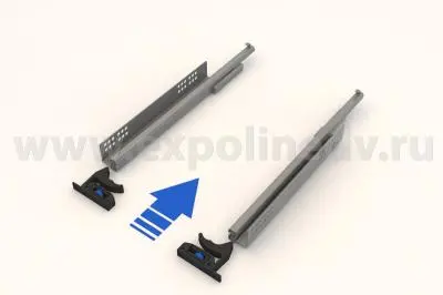 Комплекты направляющих Hettich скрытого монтажа комплект направляющих скрытого монтажа hettich quadro v6, 400мм, с доводчиком