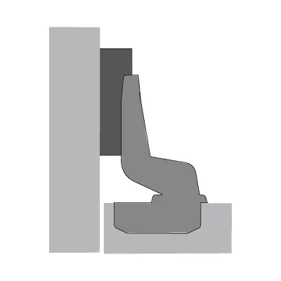 Петли мебельные Hettich (Германия) петля hettich вкладная 110° slide-on, без доводчика