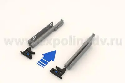 Комплекты направляющих Hettich скрытого монтажа комплект направляющих скрытого монтажа hettich quadro v6, 300мм, с доводчиком