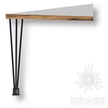 Опоры мебельные Brass kma-0005-0710-b13 опора мебельная h 710мм, черная