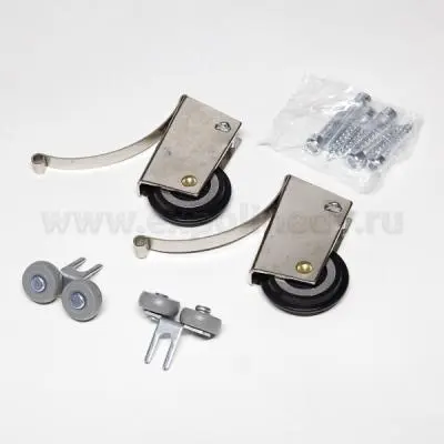 Фурнитура NEW комплект колес симметрия (2 верх + 2 низ)
