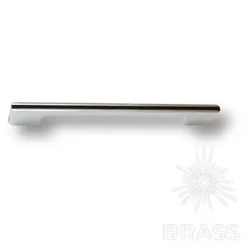 Ручки Brass Модерн 182160mp02pl15 ручка мебельная модерн, 160мм, глянцевый хром с коричневой вставкой