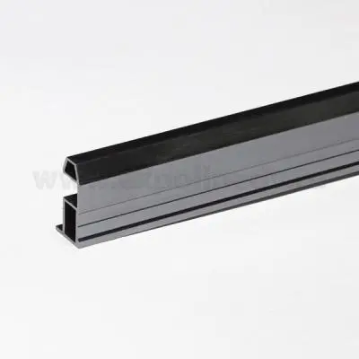 SLIM/FIT пв профиль вертикальный slim 5800мм графит браш глянец new