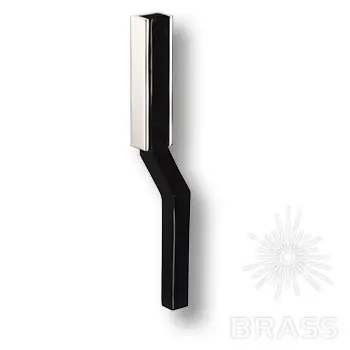 Ручки Brass Модерн 775-64-chrome-black ручка мебельная модерн, 64мм, глянцевый хром с чёрной вставкой