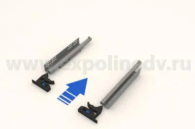 Комплекты направляющих Hettich скрытого монтажа комплект направляющих скрытого монтажа hettich quadro 25, 250мм, silent system, частичного выдвижения
