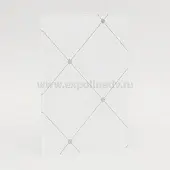 Стекло интерьерное Китай стекло окрашенное "клетка" белое, 4мм (1830*2440) 