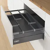 Кухонные органайзеры Hettich поперечный рейлинг orgastore 410 для atira, длина 600мм, антрацит