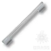 Ручки 182160mp02pl05 ручка мебельная модерн, 160мм, глянцевый хром с серой вставкой