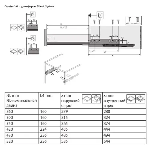 Комплекты ящиков InnoTech Atira комплект ящика innotech atira nl-300*144 мм, silent system, белый