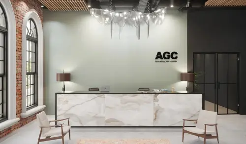 Стекло интерьерное AGC  стекло matelac silver clear, 4мм (1605*2550)