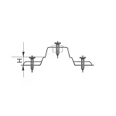 Петли мебельные JET планка монтажная jet optima (h=0мм) c еврошурупами