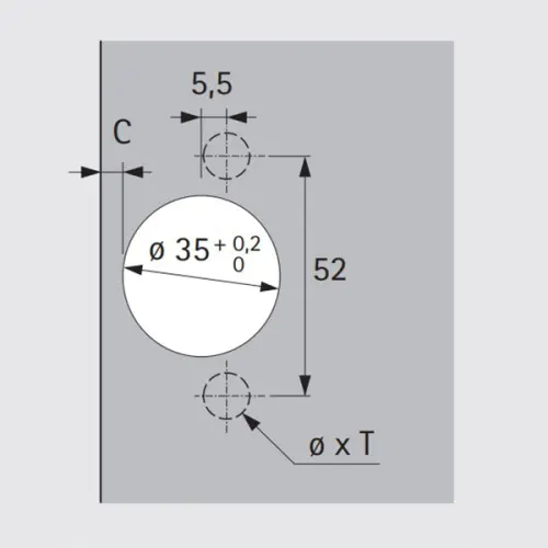 Петли мебельные Hettich (Германия) петля hettich sensys накладная 110°, push to open