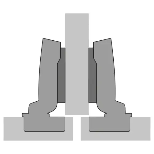 Петли мебельные Hettich (Германия) петля hettich sensys полунакладная 95° для толстых фасадов до 32мм, с доводчиком