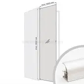 Комплекты распашных дверей Raumplus комплект профиля раумплюс s751 для 1 распашной двери (слева), ширина шкафа до 1000 мм, серебро