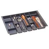 Кухонные органайзеры Hettich кухонный органайзер orgatray 590 для atira, гл. 470мм, шир. 707мм, в базу на 800мм, антрацит