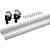Система WingLine L комплект профилей wingline l, l2400 с перфорацией, алюминий серебро