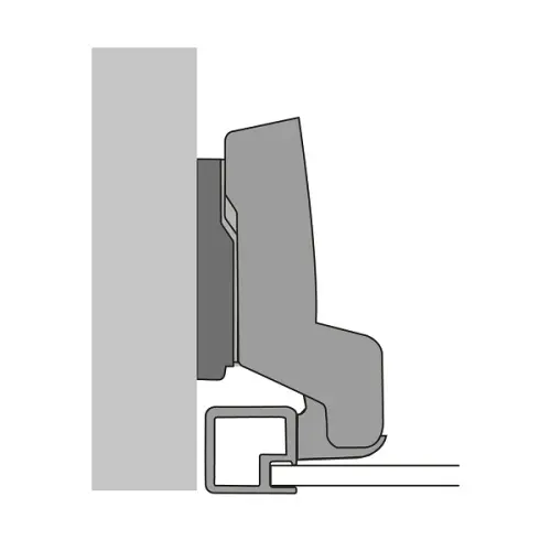 Петли мебельные Hettich (Германия) петля hettich sensys вкладная 95° для алюминиевых рам, с доводчиком
