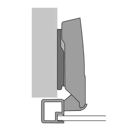 Петли мебельные Hettich (Германия) петля hettich sensys накладная 95° для алюминиевых рам, push to open