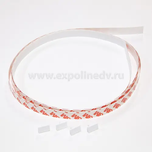 Система SlideLine M декоративный профиль гибкий slide line m, l2500, h-16 под приклеивание, белый
