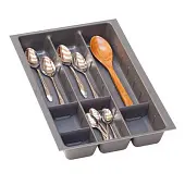 Кухонные органайзеры Hettich кухонный органайзер orgatray 590 для atira, гл. 470, шир. 307мм, в базу на 400мм, антрацит