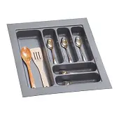 Кухонные органайзеры Hettich кухонный органайзер orgatray 440, гл. 441-520мм, шир. 401-450мм, в базу на 500мм, антрацит
