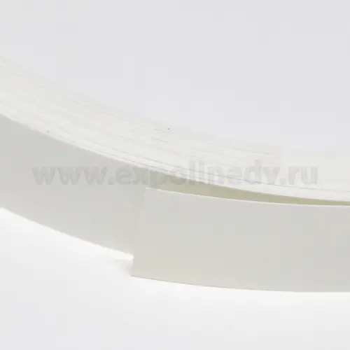Кромка ПВХ / ABS кромка, белый гладкий 1010f 0,8, 19мм