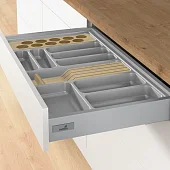 Кухонные органайзеры Hettich кухонный органайзер orgatray 440, гл. 441-520мм, шир. 801-900мм, в базу на 900мм, серый