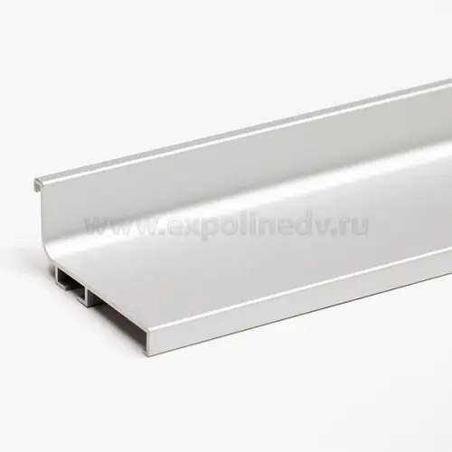 GOLA Rehau Серебро ручка-профиль gola l-образная, premium line, 4100мм, анодированный