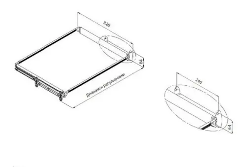 Наполнение VIBO рама для корзины vibo 41/55*360 