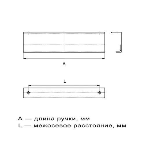 Ручки ручка мебельная zephir, 250мм, никель