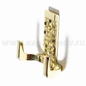 Крючки крючок 2х рожковый, золото
