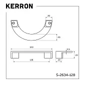 Ручки мебельные разные ручка мебельная kerron s-2634, 128мм, черный матовый