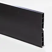 Цоколь кухонный чёрный матовый цоколь кухонный generics 100мм, 4м