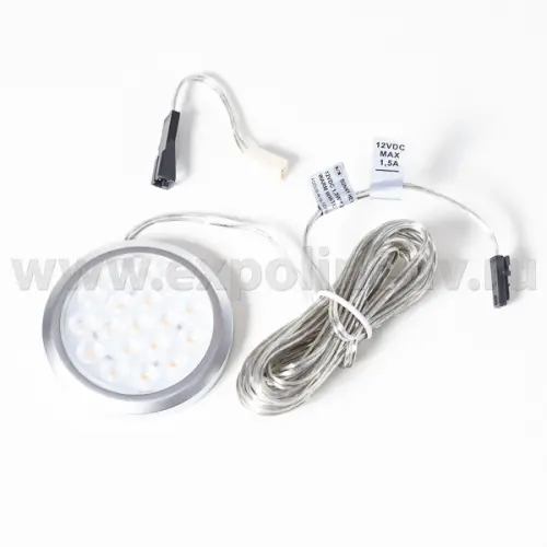 Светильники светильник sunny he 12v, 1,25w, 3200k, серый металлик